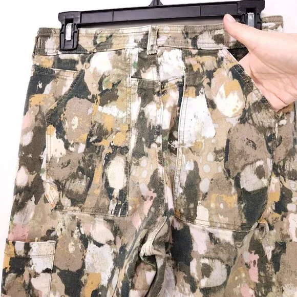 Anthropologie Pilcro Carpenter Jeans Ultra High-Rise Relaxed Women 27 Watercolor - Picture 11 of 14